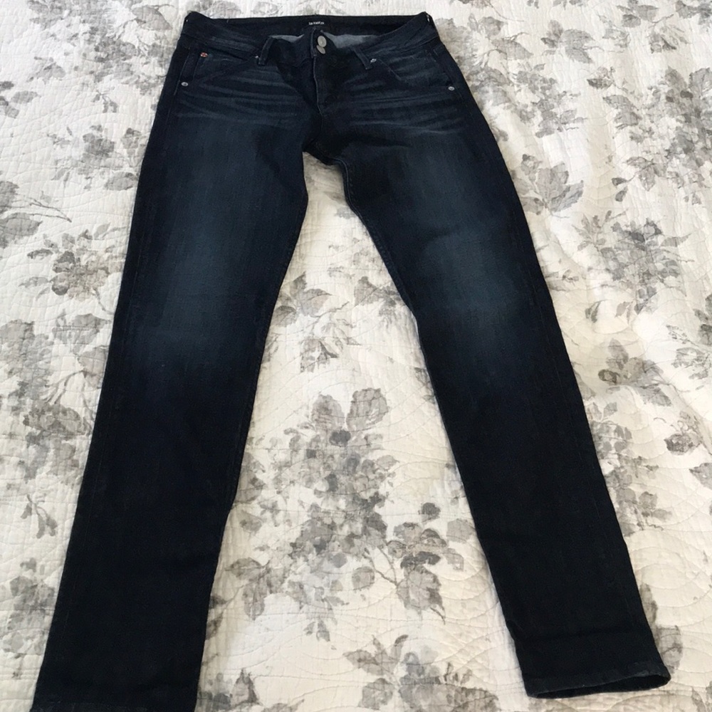Hudson Collin flap dark wash skinny jean